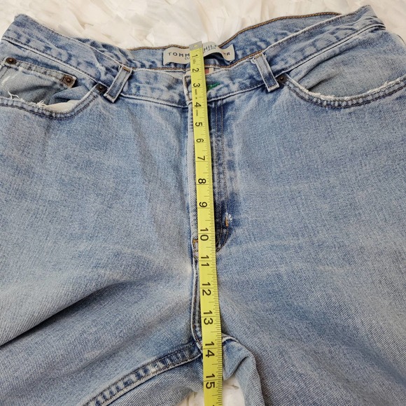 TOMMY HILFIGER | DISTRESSED MEDIUM WASH DENIM CASUAL CLASSIC JEANS MEN'S 36 X 32 - Picture 14 of 16